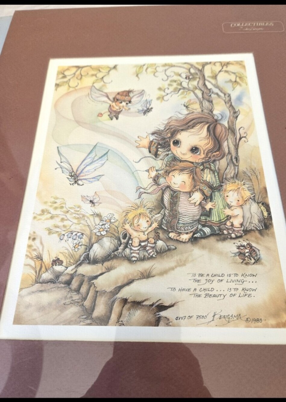 Jody Bergsma Set Of 3  Vintage Prints Collectibles Art Work Children Fairies